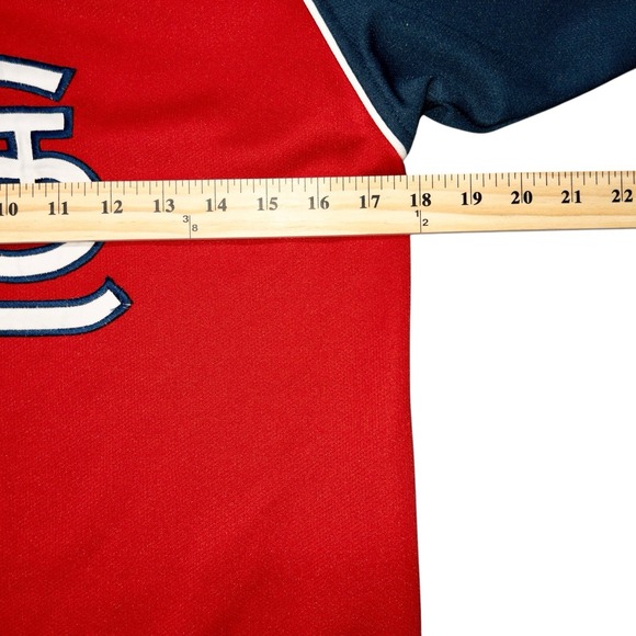 MLB St Louis Cardinals Stitched True Fan Batting Jersey Youth Medium Baseball - Picture 7 of 9
